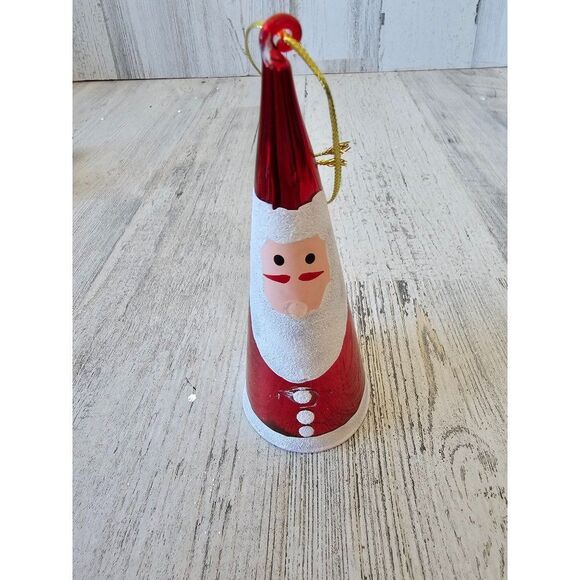 Cone Santa as is ornament medal Xmas tree decor - Picture 1 of 7